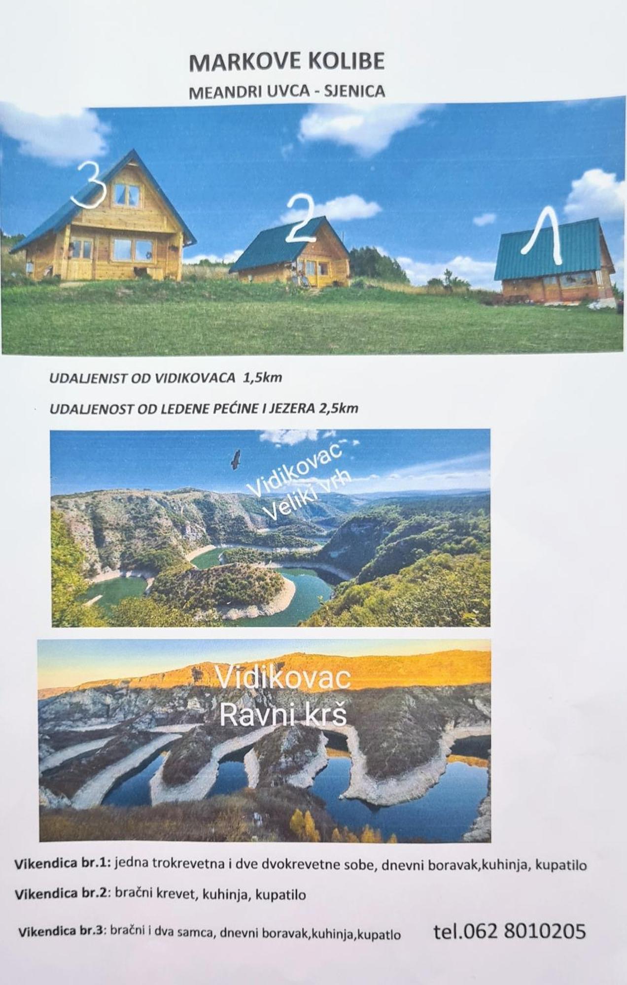 Markove Kolibe 3, Uvac Sjenica Habitación foto
